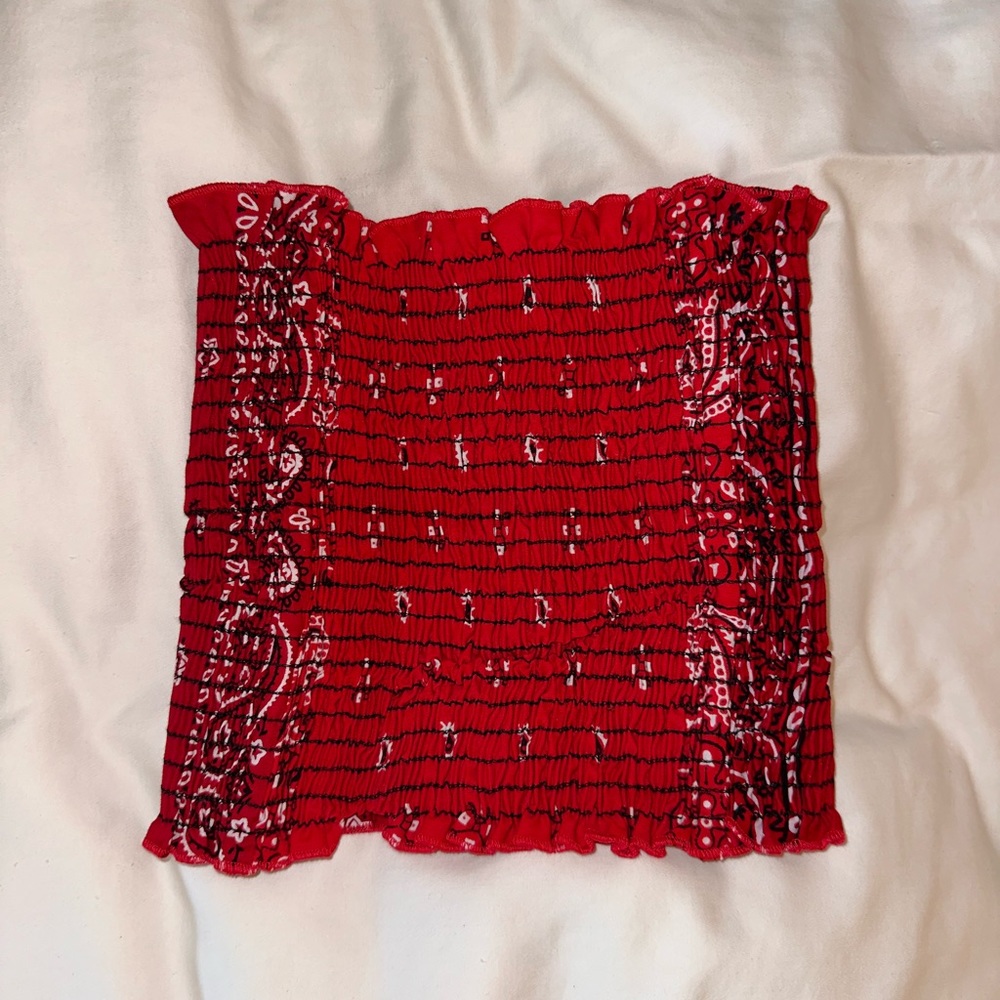 Smocked bandana tube top from LF Stores
